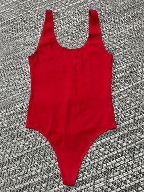 Wilfred | Red Thong Bodysuit